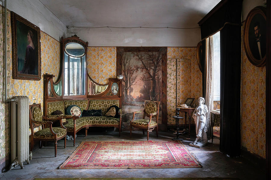 Abandoned Villa with Antiques Photograph by Roman Robroek