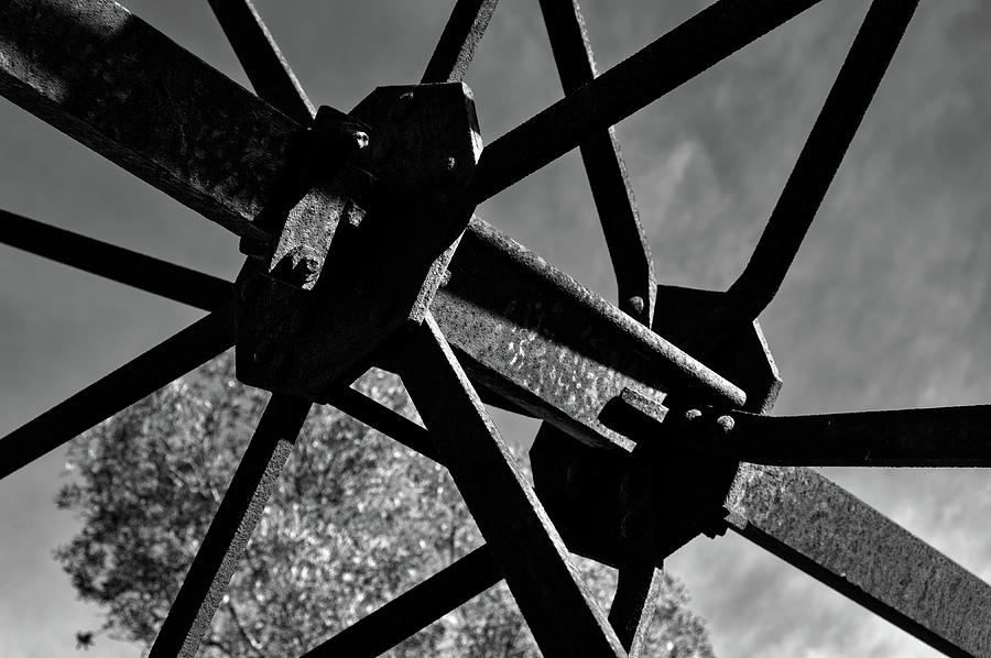 Abandoned water extraction wheel mechanism 3 Photograph by Angelo DeVal