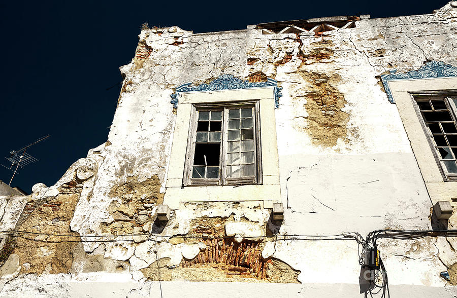 Abandoned Window in Cascais Photograph by John Rizzuto