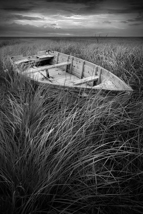 Abandoned Wooden Row Boat on Prince Edward Island. Photograph by Randall Nyhof