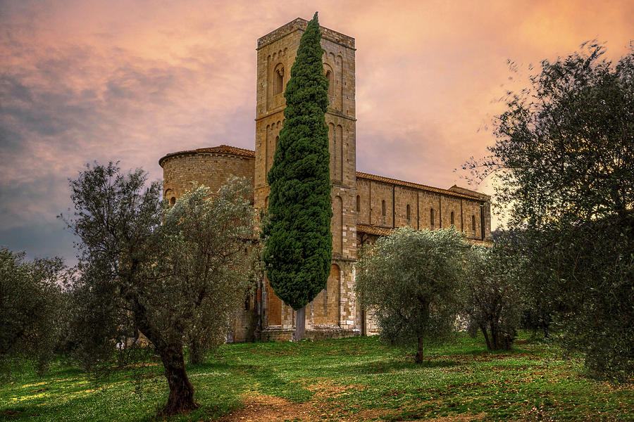 Abbey of SantAntimo - Tuscany - Italy Photograph by Joana Kruse