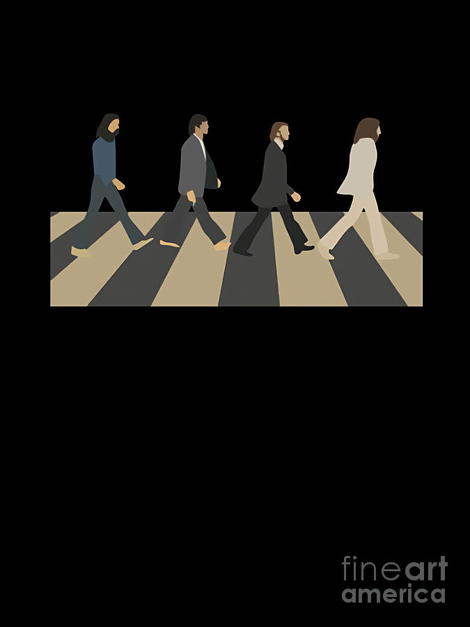 Abbey Road Retro Gift Digital Art by Rocking The Things - Fine Art America