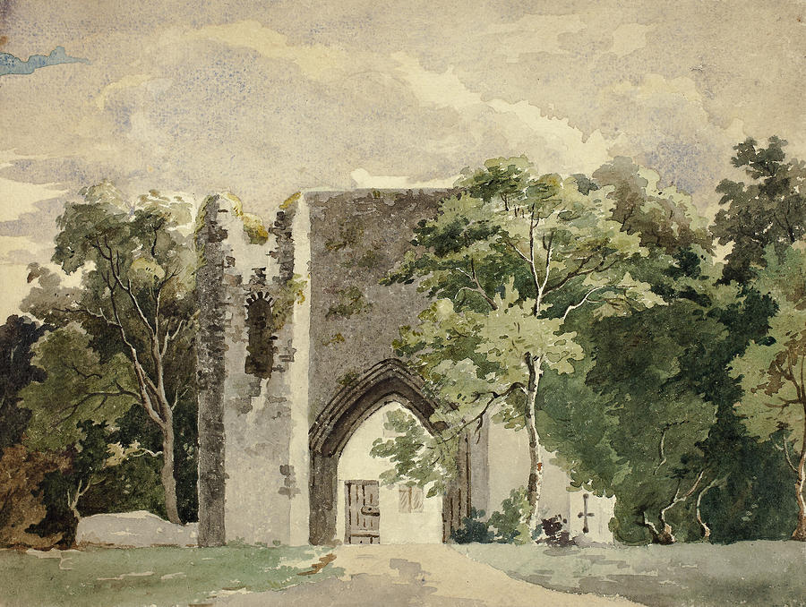 Abbey Ruin Drawing by Samuel William Reynolds the Elder