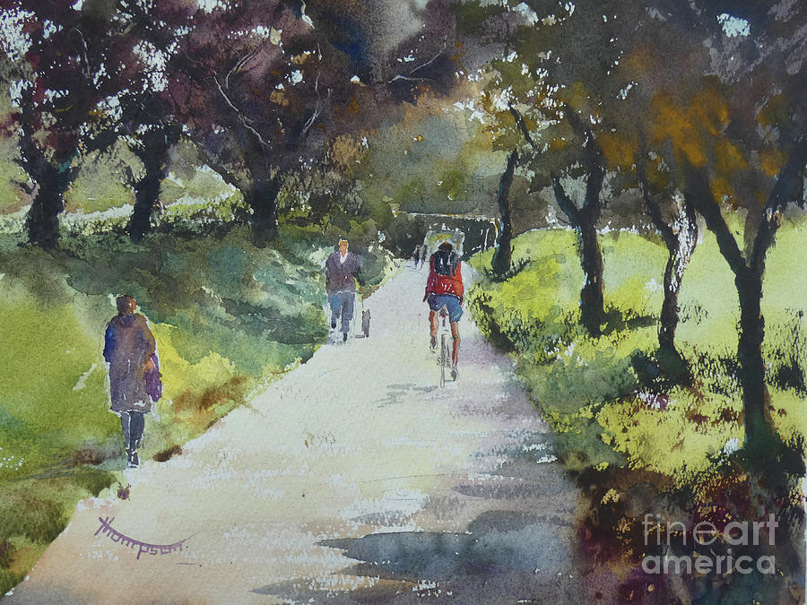 Abbeyside Greenway Painting by Keith Thompson