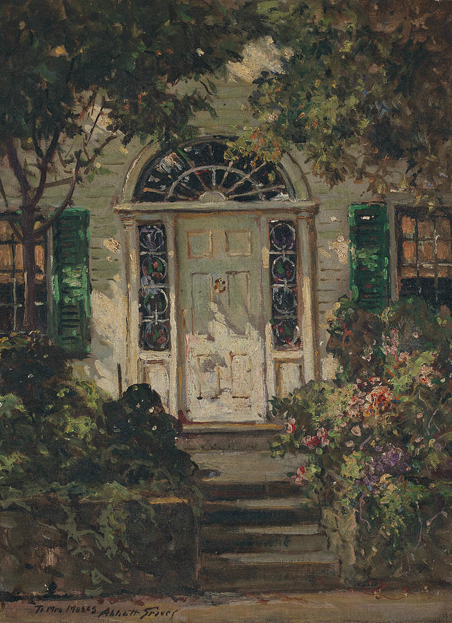 Abbott Fuller Graves 1859 to 1936 Doorway Painting by MotionAge Designs
