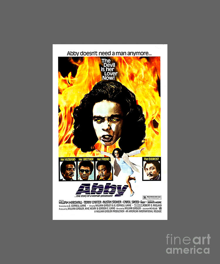 Abby 1974 Vintage Movie Poster Tapestry - Textile By Marie Shreve ...