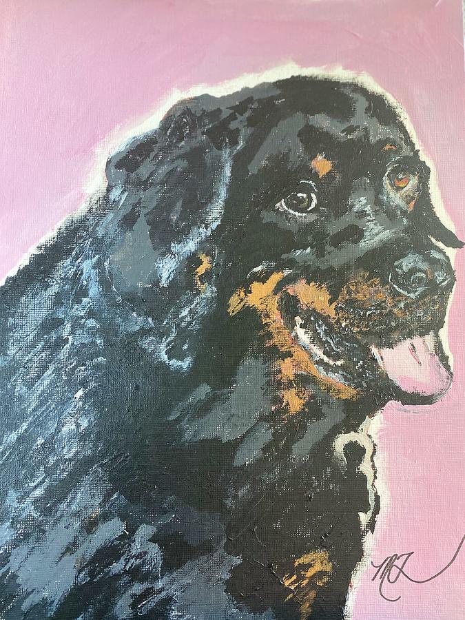 Rottweiler Painting by Melody Fowler