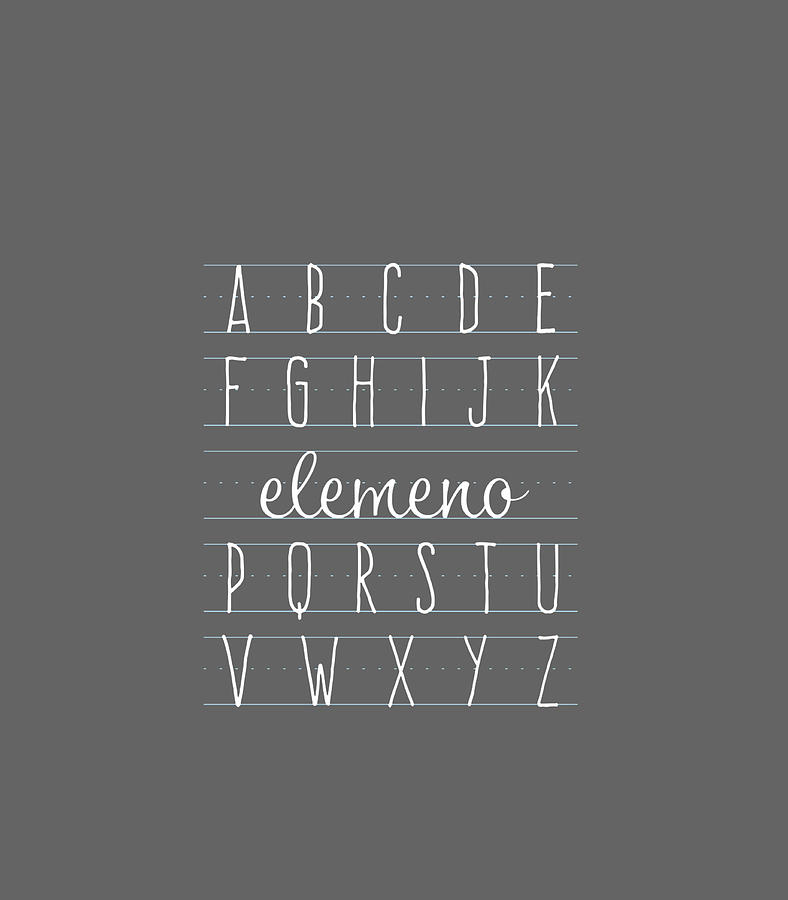 ABCDEFGHIJK Elemeno P QRSTUVWXYZ Alphabet Teacher Kid Digital Art by ...