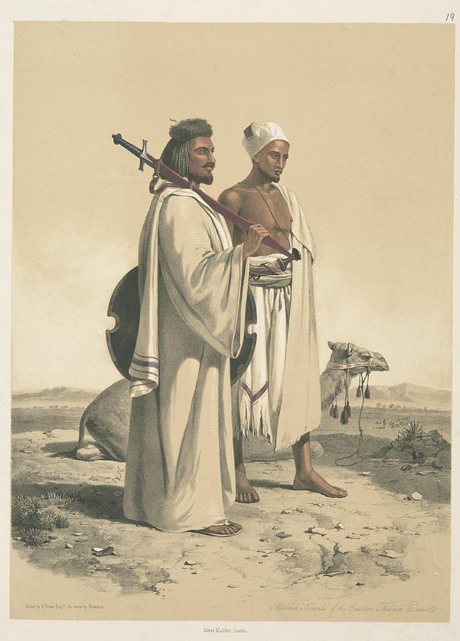 Abdeh, nomads of the Eastern Thebaid desert Painting by Artistic Rifki