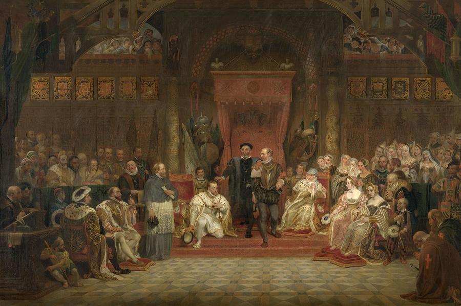 Abdiction of Charles V Painting by Philippe Jacques Van Bree | Pixels