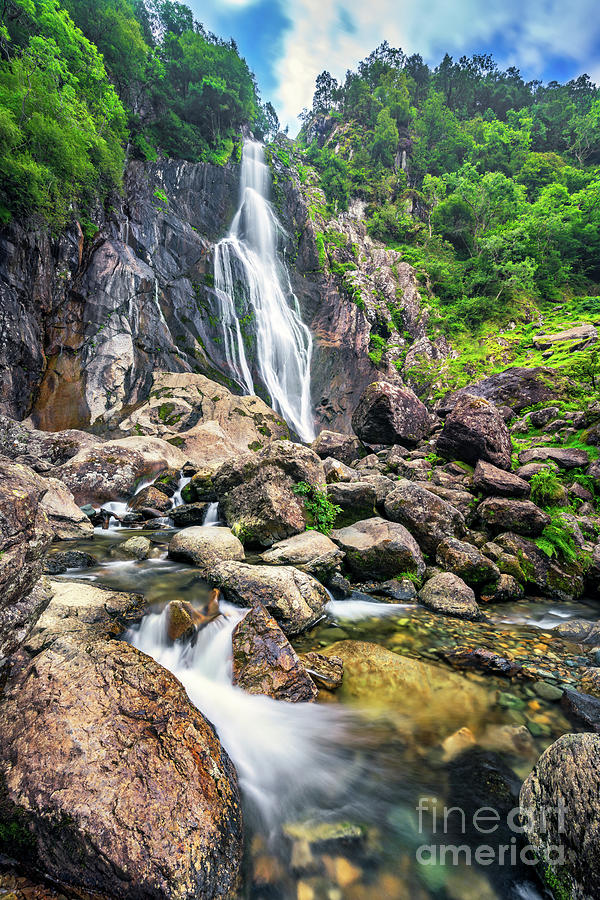 Aber Falls Gwynedd Wales Photograph by Adrian Evans