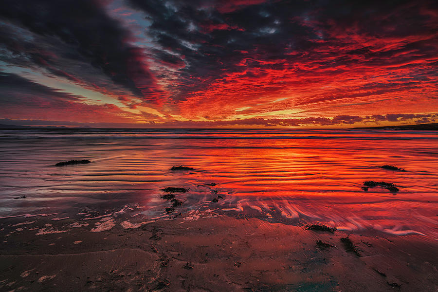 Aberffraw Beach Sunset Photograph by Mark Palombella Hart
