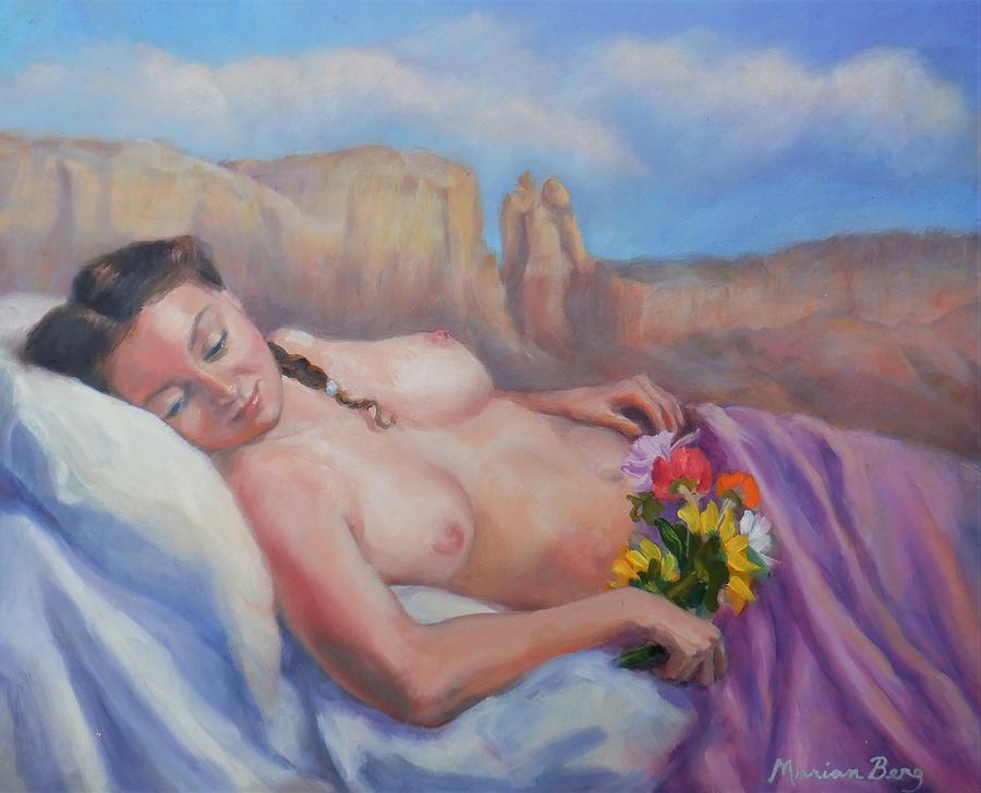 Abiquiu Reverie Painting by Marian Berg