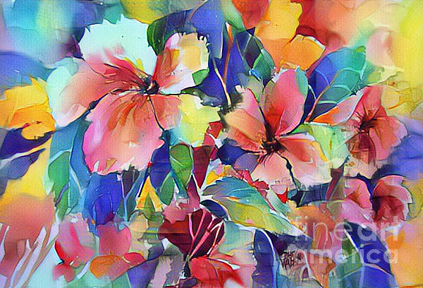 Abloom 2 Painting by Patsy Walton
