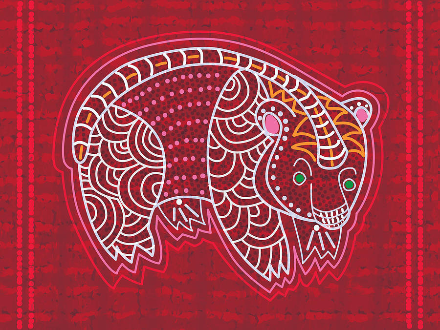 Aboriginal Bear  Digital Art by Gary Grayson