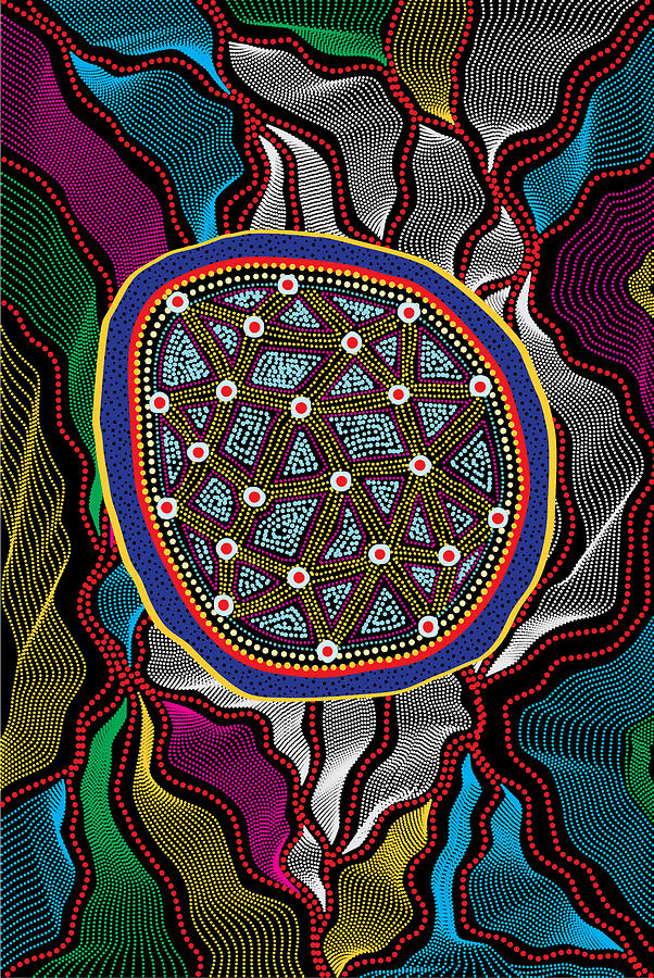Pattern Digital Art - Aboriginal Design 15 by Gary Grayson