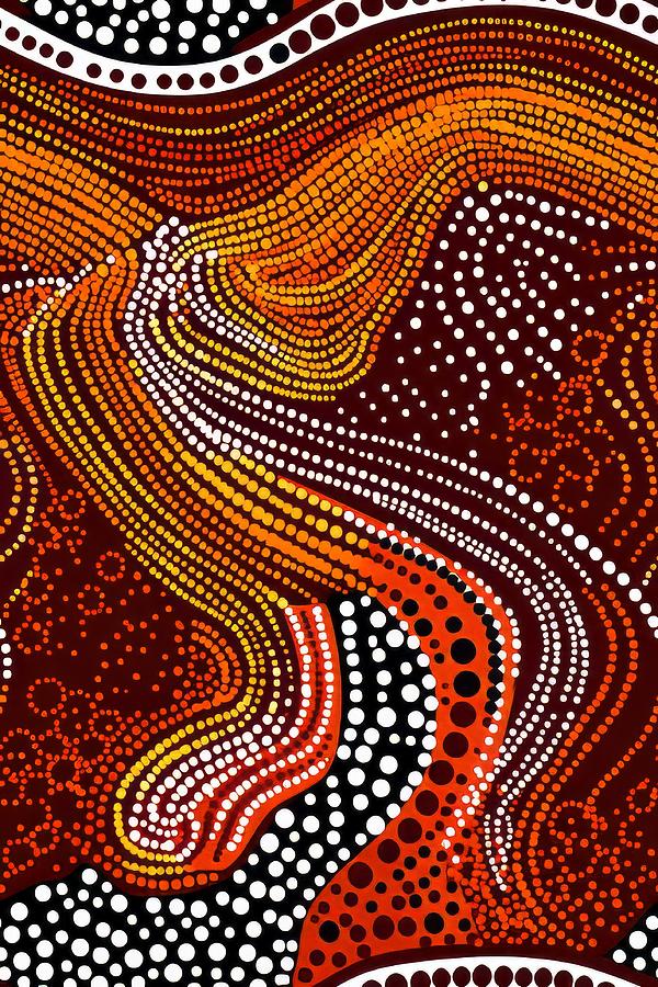 Aboriginal Style Art. Digital Art