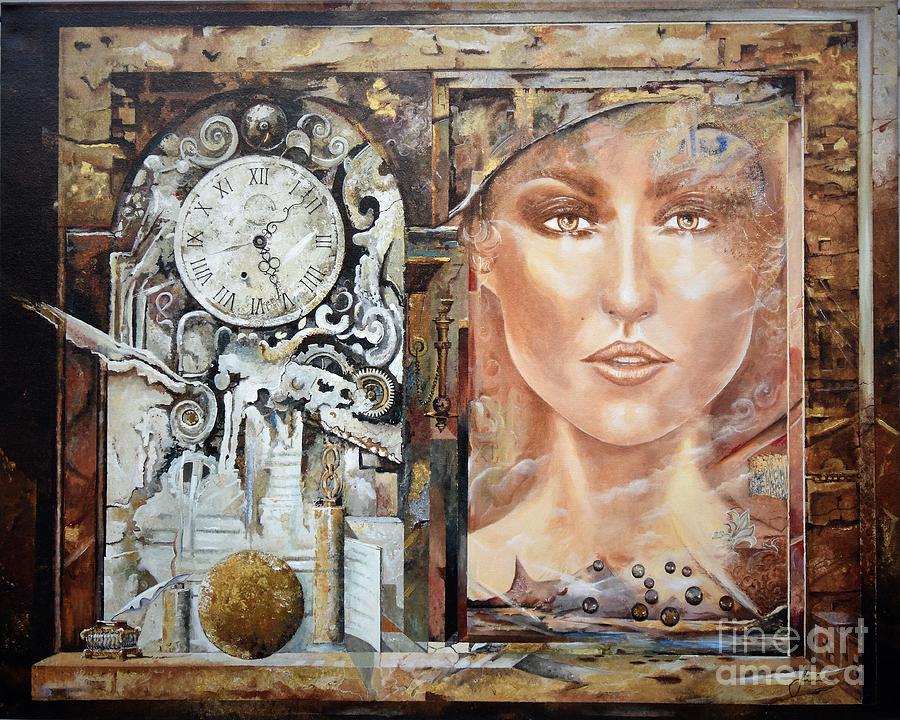 About Time Painting by Sinisa Saratlic