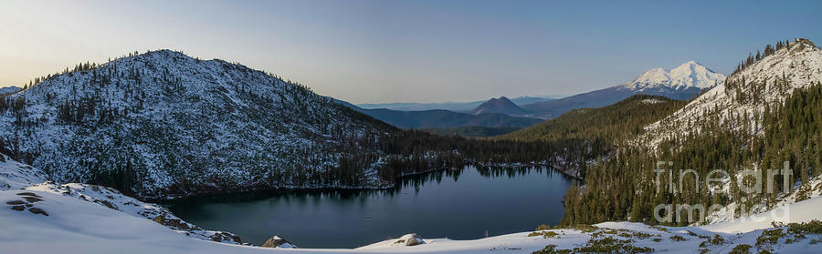 Above Castle Lake Panorama Photograph by Suzanne Luft