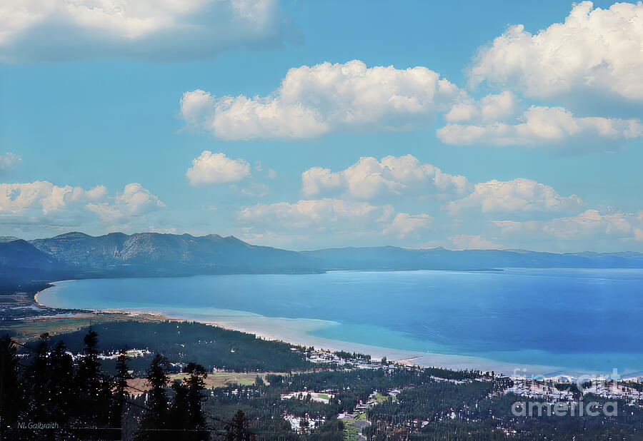 Landscape Photograph - Above Lake Tahoe by NL Galbraith Landscape Photograph - Above Lake Tahoe by NL Galbraith