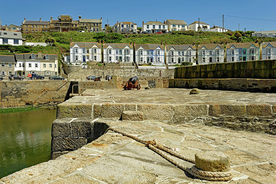 Above Porthleven Inner Harbour Entrance Photograph by Rod Johnson