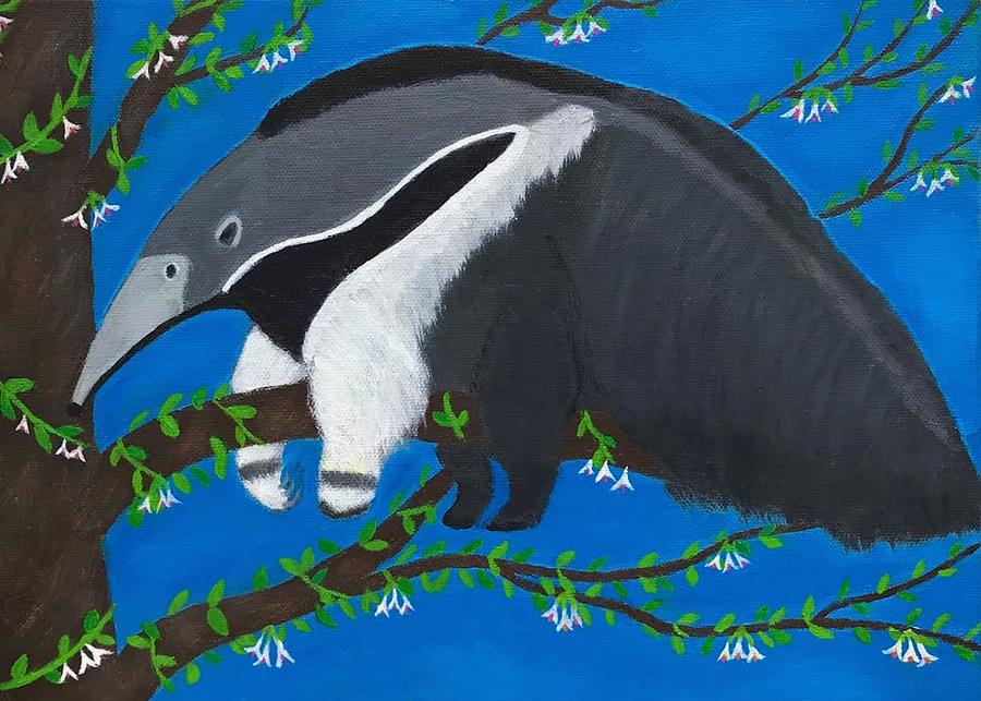 Giant South American Anteater Painting by Sue Gurland