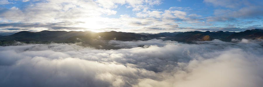 Above the clouds in the Lake District Photograph by Sonny Ryse
