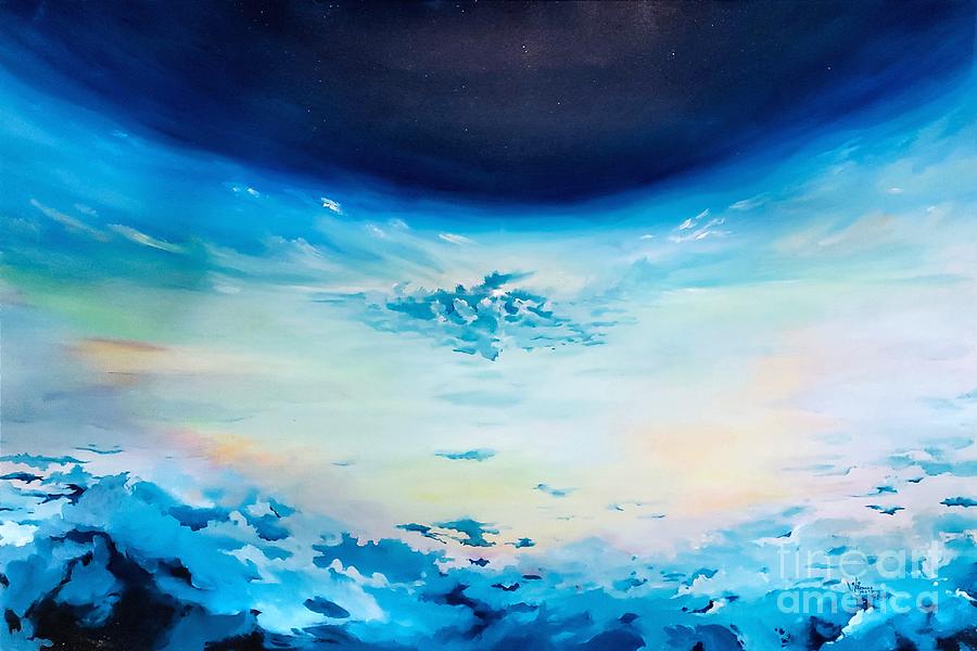 Above the Clouds Painting by Merana Cadorette