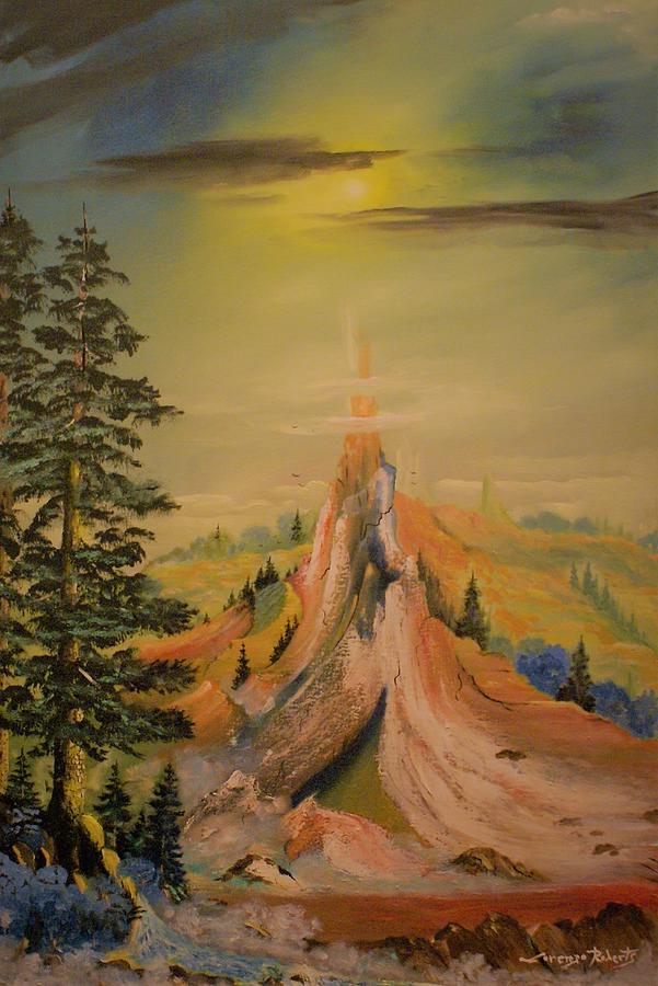 Above The Mountain Painting by Lorenzo Roberts