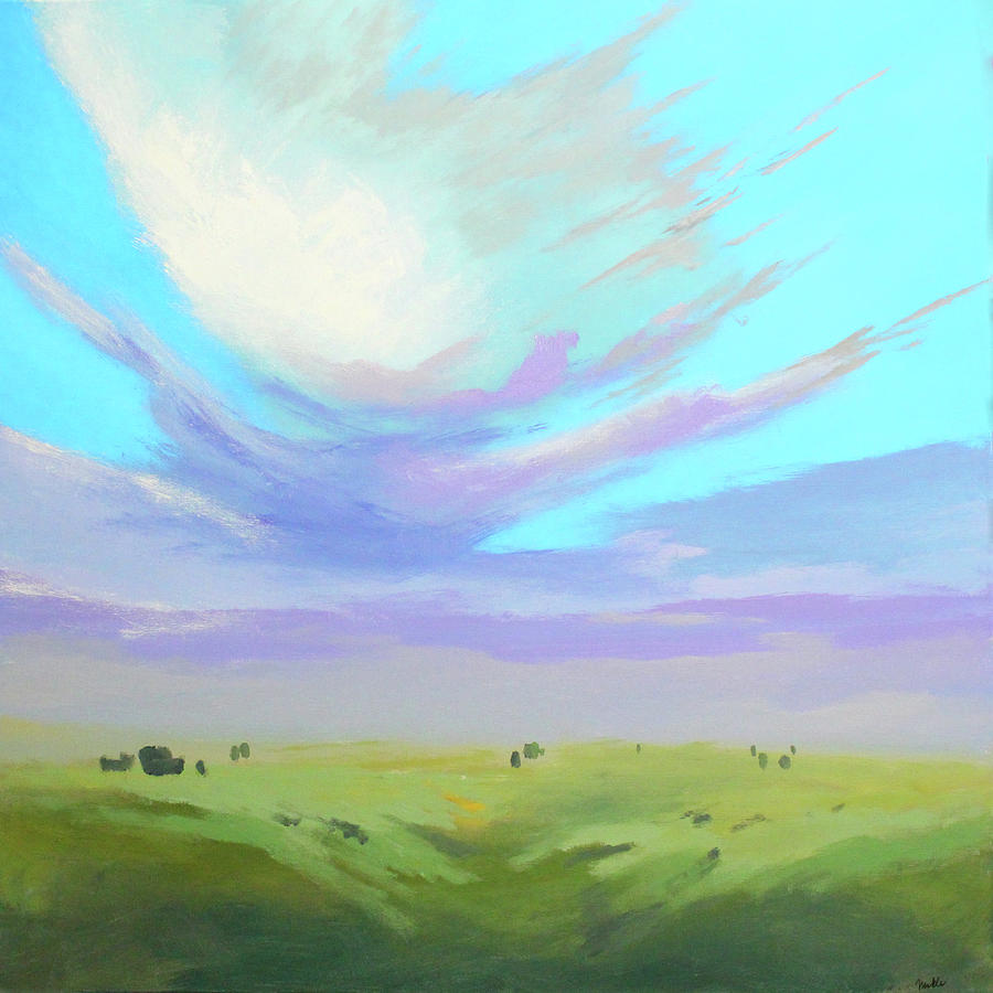 Above the Plains Painting by Nancy Merkle