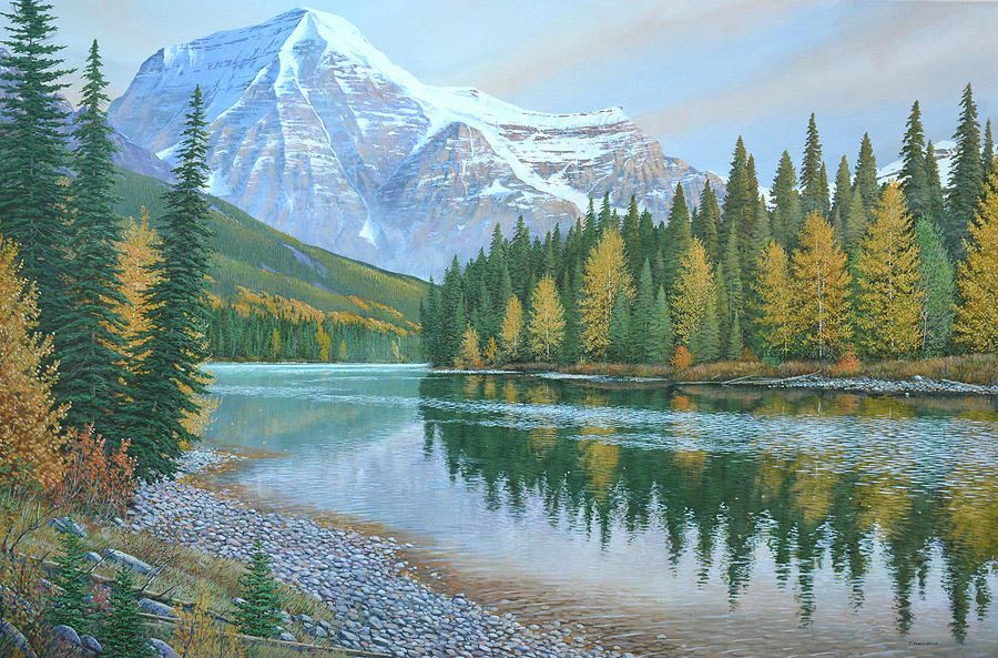 Above The River Valley Painting by Jake Vandenbrink