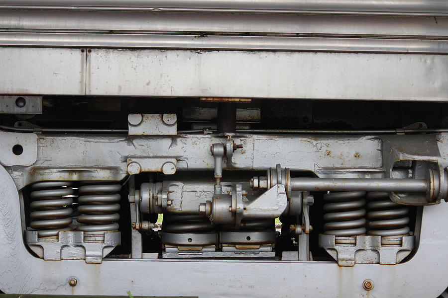 Train Photograph - Above The Train Wheels by Callen Harty Train Photograph - Above The Train Wheels by Callen Harty