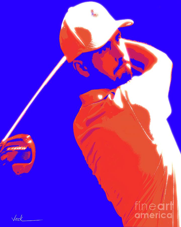 Golfer Painting - Abraham Ancer by Jack Bunds Golfer Painting - Abraham Ancer by Jack Bunds