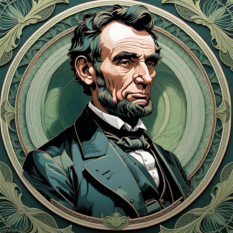 Abraham Lincoln 12DEC13 Digital Art by Greg Joens