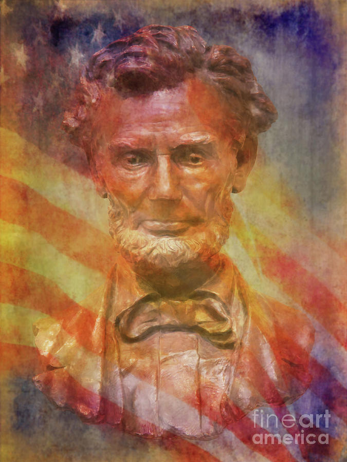 Abraham Lincoln American President Digital Art by Randy Steele