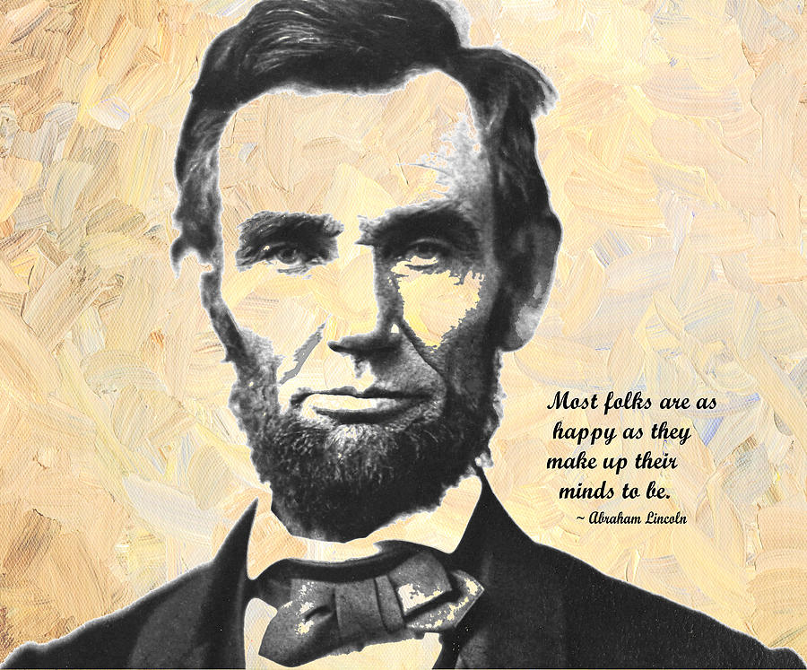 Abraham Lincoln And Quote Digital Art