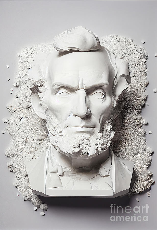 Abraham  Lincoln  Contemporary  Artwork  By  Daniel By Asar Studios Digital Art