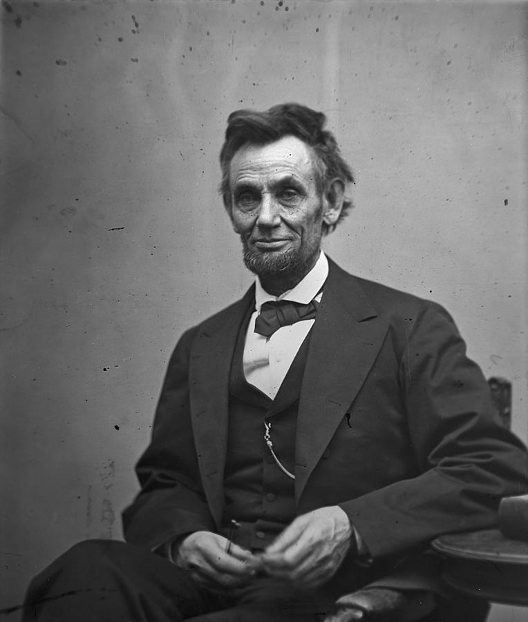 Abraham Photograph - Abraham Lincoln Glass Plate Negative by David Hinds