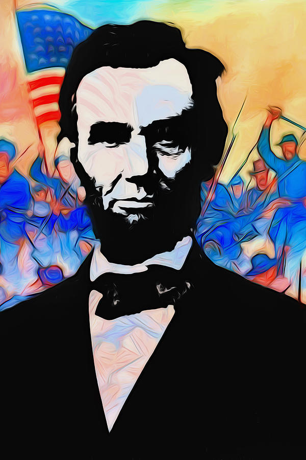Abraham Lincoln Digital Art by John Haldane - Pixels Merch