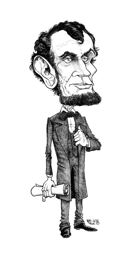 Abraham Lincoln Drawing by Mike Scott - Pixels