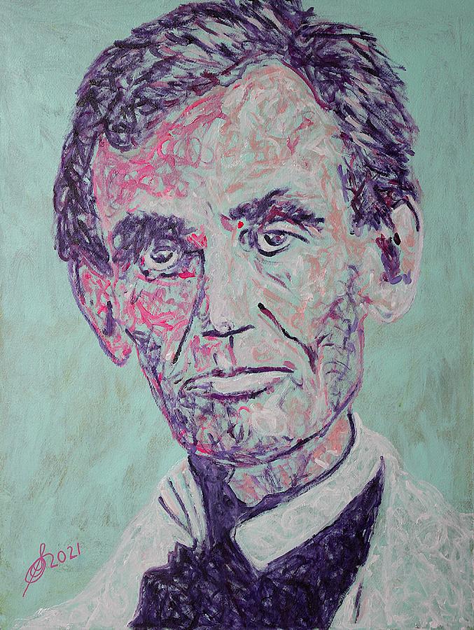 Abraham Lincoln original painting Painting by Sol Luckman