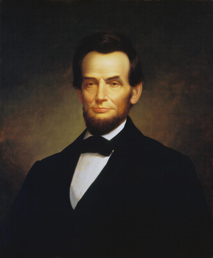 Abraham Lincoln Portrait - Circa 1864 Painting by War Is Hell Store