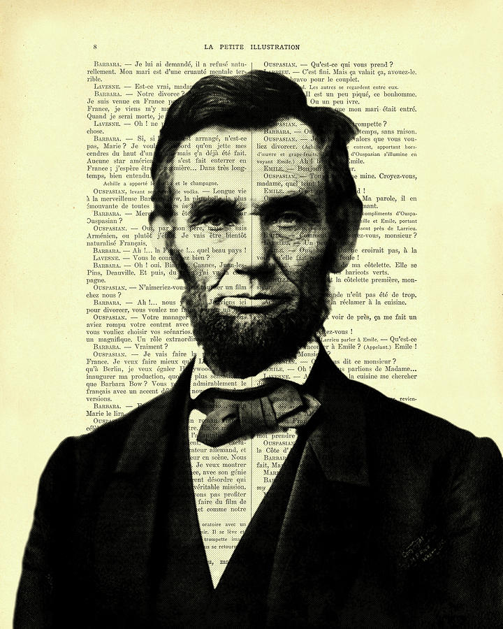 Abraham Lincoln Mixed Media - Abraham Lincoln portrait by Madame Memento