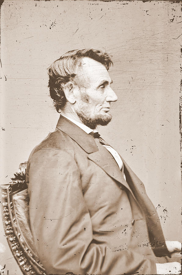 Abraham Lincoln Profile Photograph By David Hinds