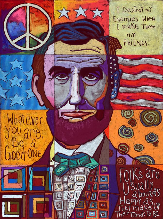 Abraham Lincoln Sectional Painting by David Hinds