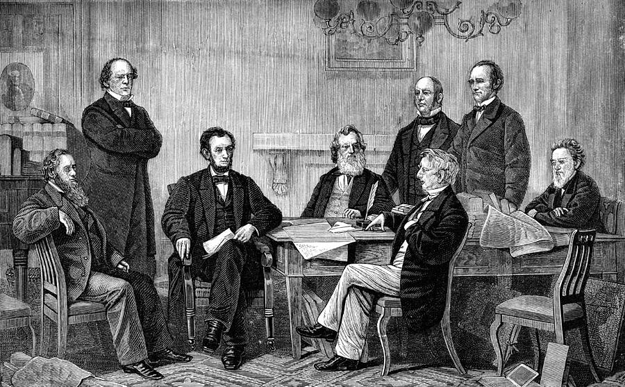 Abraham Lincoln Signs Emancipation Proclamation Drawing by Wynnter