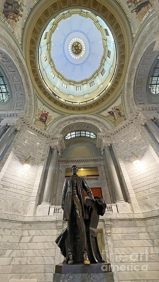 Abraham Lincoln Statue At Kentucky State Capitol 5821 Photograph