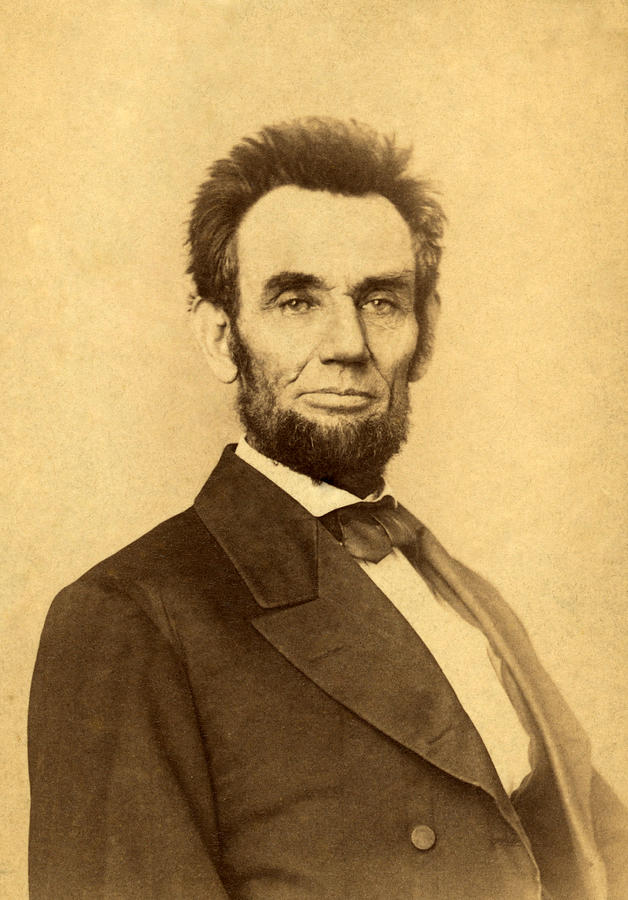 Abraham Lincolns Haircut - Sepia Photograph
