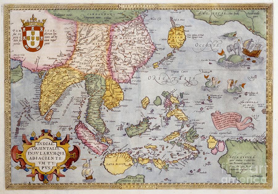 Abraham Ortelius - Indiae Orientalis Insularumque Adiacentium Typus - c1590 Digital Art by Vintage Map Abraham Ortelius - Indiae Orientalis Insularumque Adiacentium Typus - c1590 Digital Art by Vintage Map