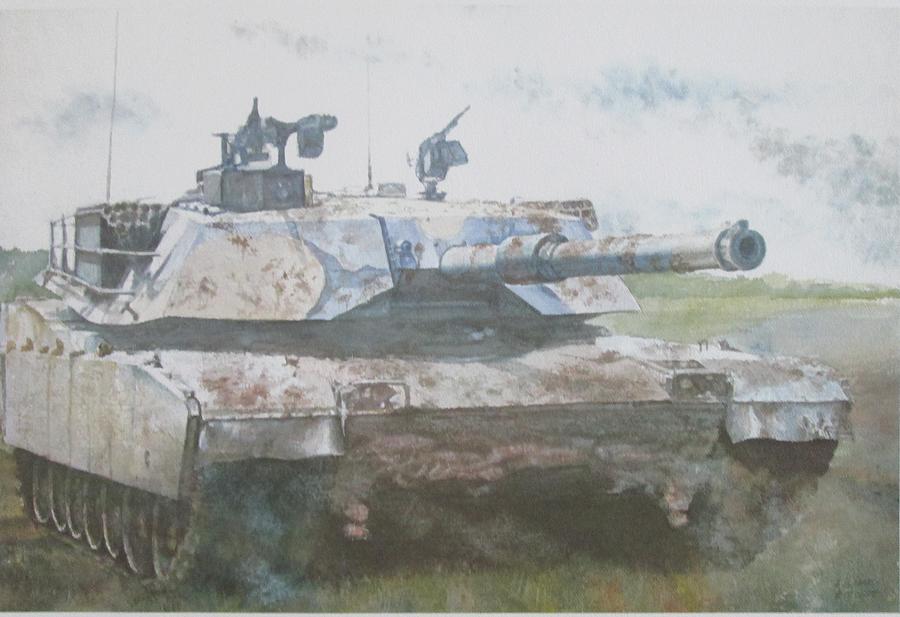 Abrams MBT Painting by Edward Pearce
